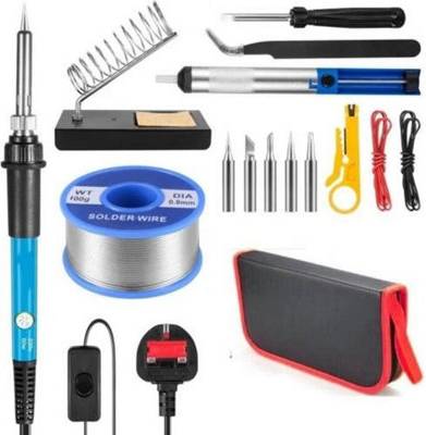 B&Q Adjustable 60W Electronics Soldering Kit