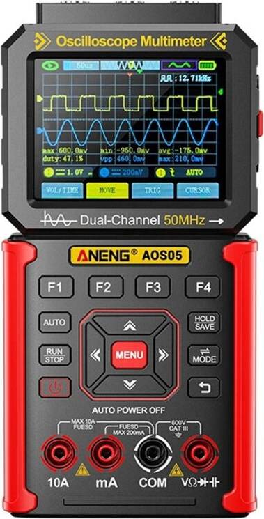Saudism AOS05 Handheld Oscilloscope Multimeter Signal Generator