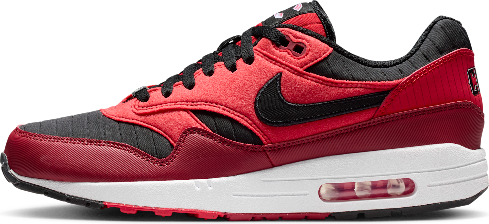 Nike Air Max 1 Cincinnati Reds Shoes - Red/Black/Wht