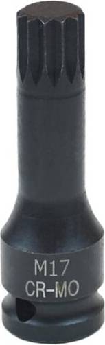 Drive Impact Spline Set 12 Point M4-M17 9PC Socket Bit