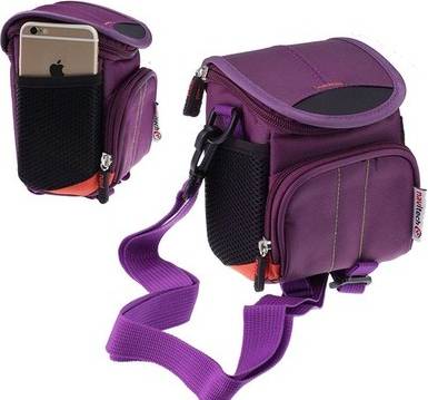 Navitech Purple Camera Shoulder Bag Canon Eos R10
