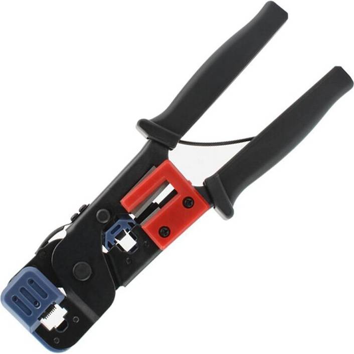 Torribaly RJ45 RJ11 Crimp Tool with Cable Stripper Crimping Plier