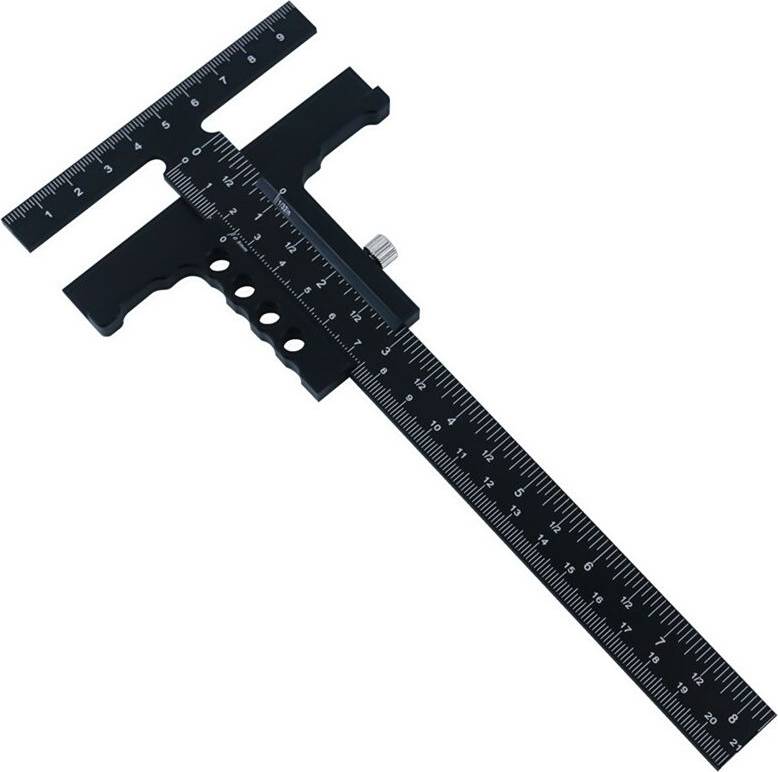 T Ruler Metal Slider Accurate Woodworker Angle Measurer