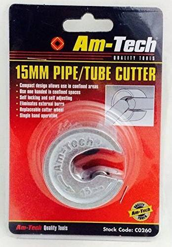 AmTech 15mm Copper Pipe Cutter Self-Locking