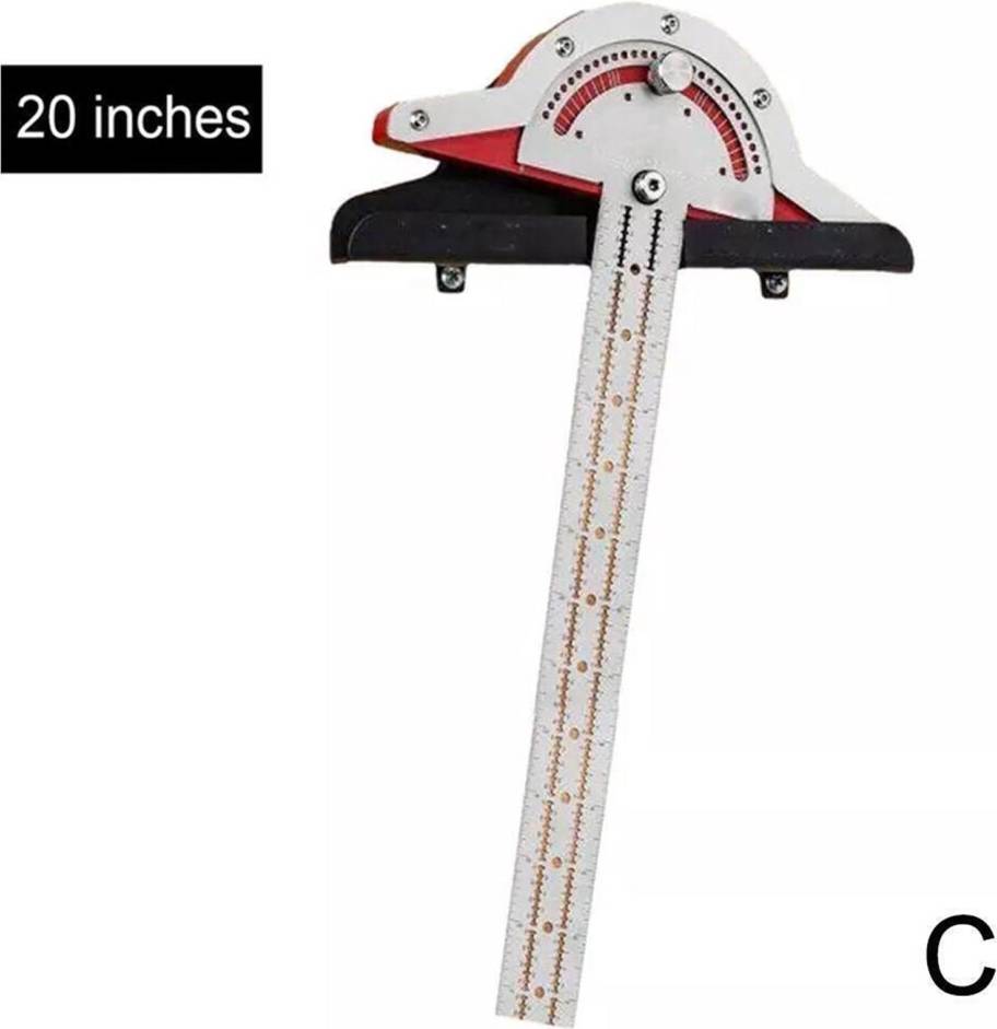 Edge Ruler Protractor 10 15 20 Inch Angle Measurer