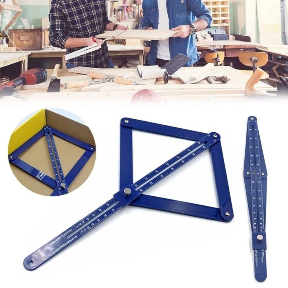 Corner Finder Protractor Blue 1pc Angle Measurer