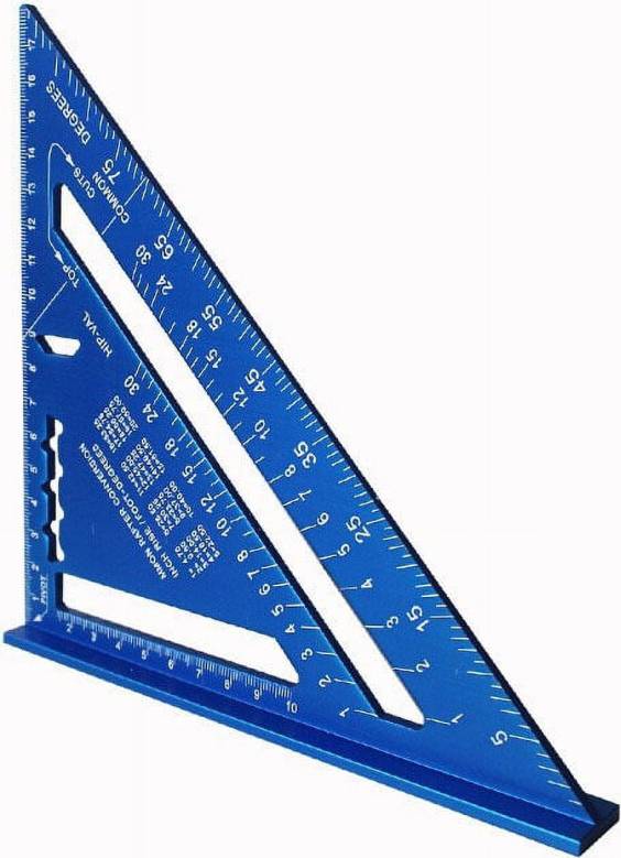 Aluminum Alloy Tri-Square Ruler 12-Inch Angle Measurer