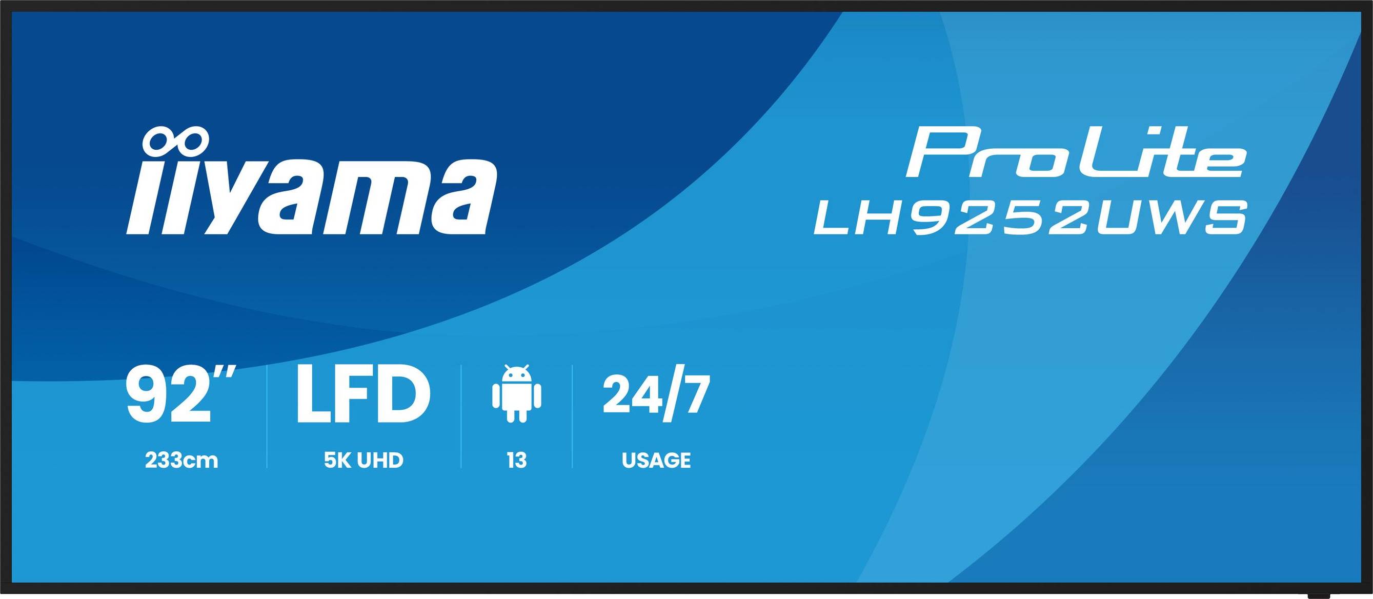 Iiyama 92 Inch LCD Signage Display 92 Inch