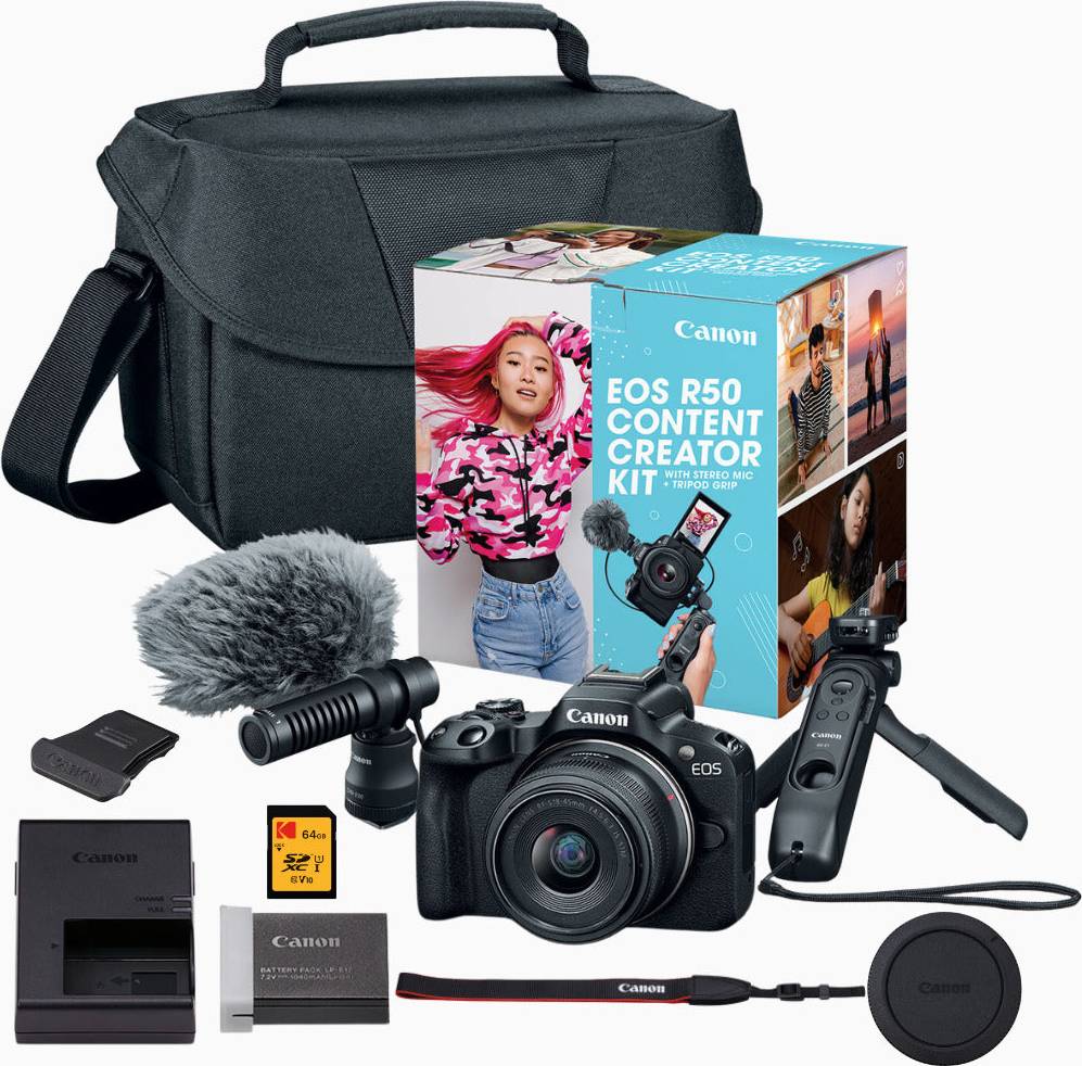 Canon r50 bundle Canon Eos R50 Wireless Camera Bundle