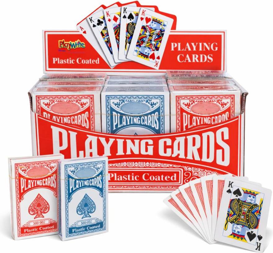 Playwrite Playing Cards 12 Pack Value Set