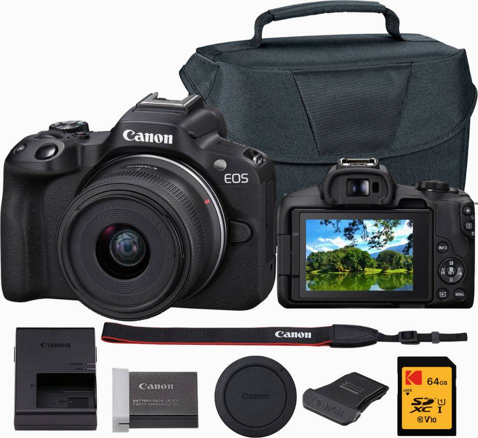 Canon r50 camera Canon EOS R50 Mirrorless Camera Bundle