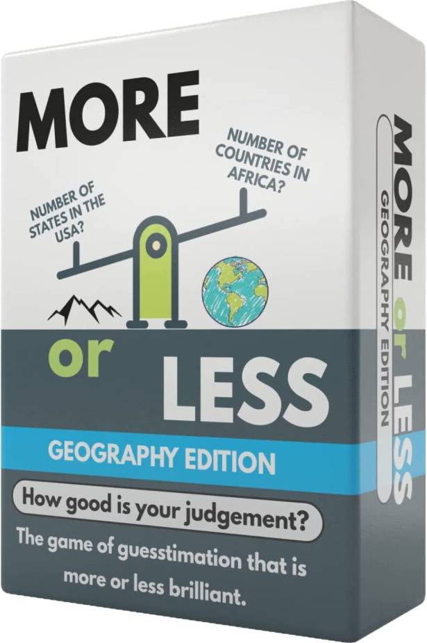 More or Less Geography Edition Card Game