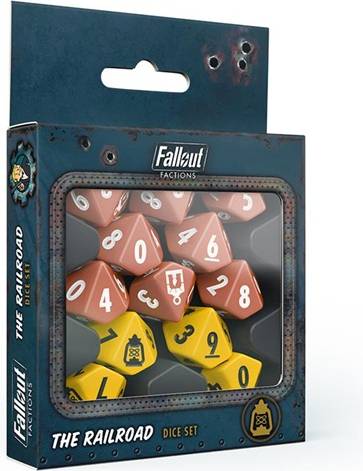 Modiphius Fallout Factions The Railroad Dice Set
