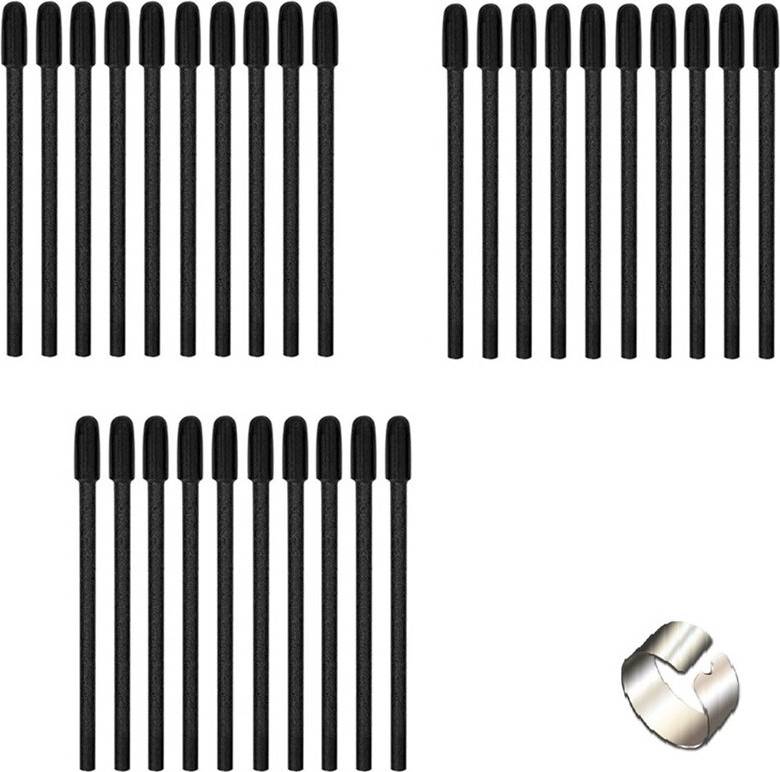 Replacement Drawing Tablet Tips with Clip Smooth Pen Refills Set