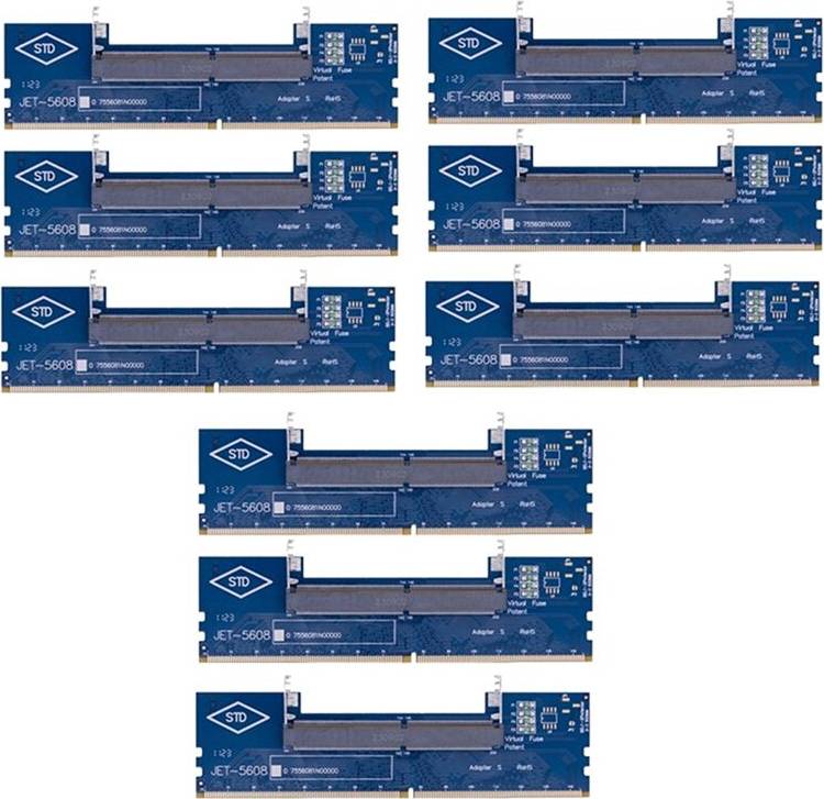 9PCS DDR4 Memory RAM Adapter Laptop Test Card