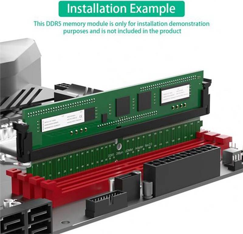 Tlily 2PCS DDR5 RAM Memory Test Card Adapter