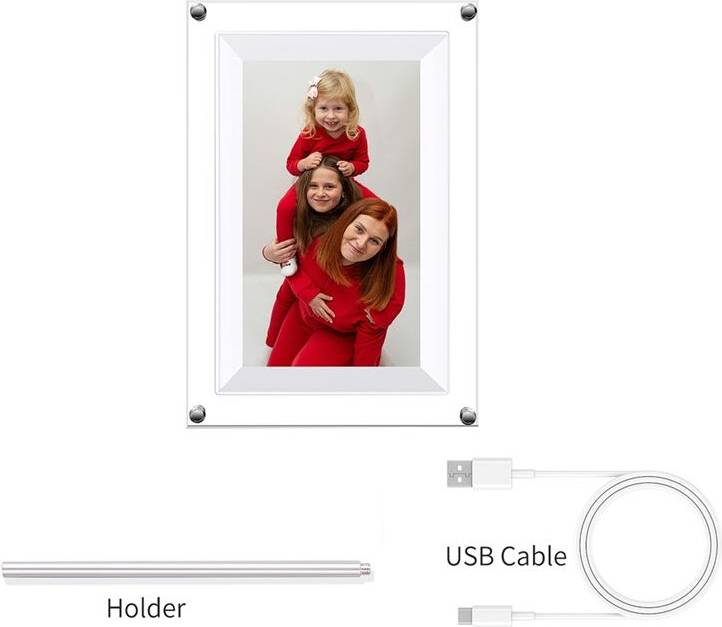 Digital photo frame 7-Inch Transparent Acrylic Digital Photo Frame