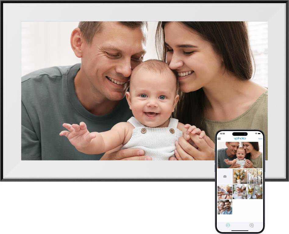Dragon Touch 15.6 Inch Large Digital Photo Frame