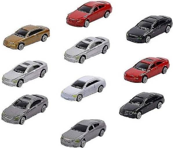 10-Pack Mini Model Car Train Scenery Set