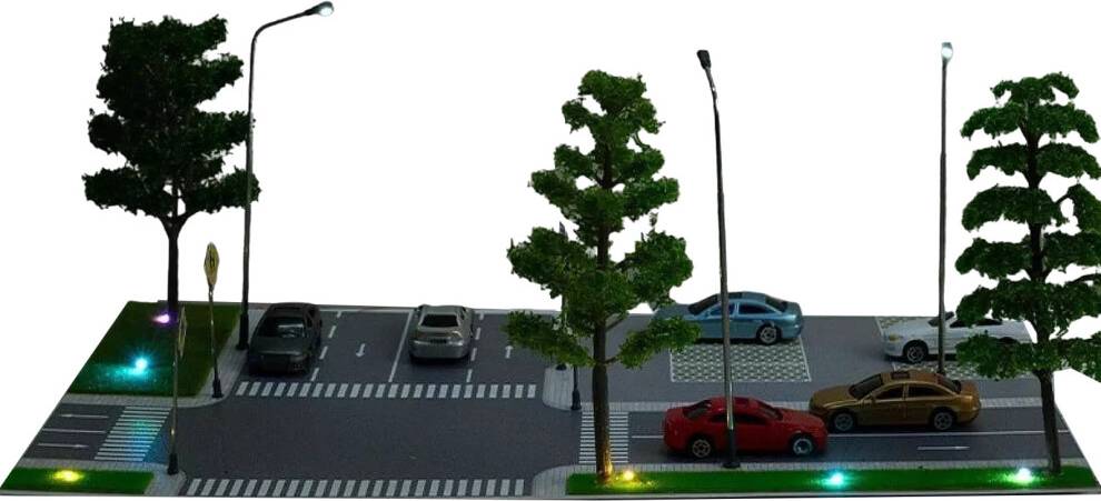 Scale City Road Scene Model Kit