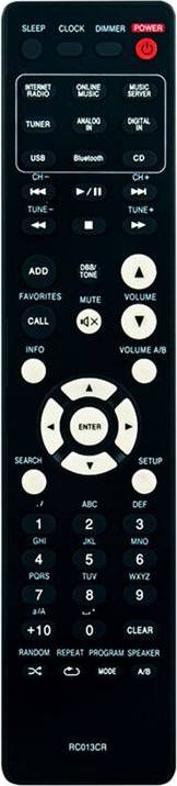 Remote Control RC013CR for CD Receiver