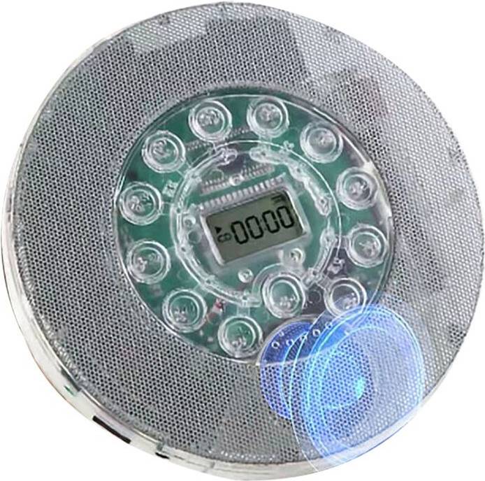 Exogio Protable Transparent CD Player with LCD Display