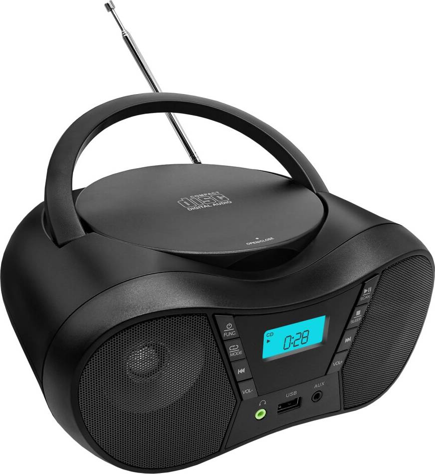 Boombox med cd CTDZLED Portable CD Player Boombox