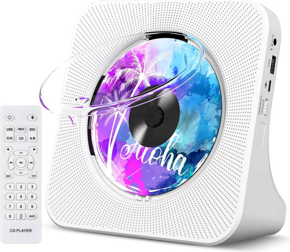 Portable Bluetooth CD Player with Remote