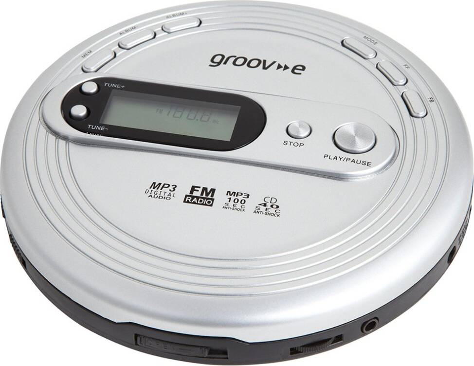 Personal cd player Groov-e Retro Personal FM Radio with CD-R and MP3 Music Playback