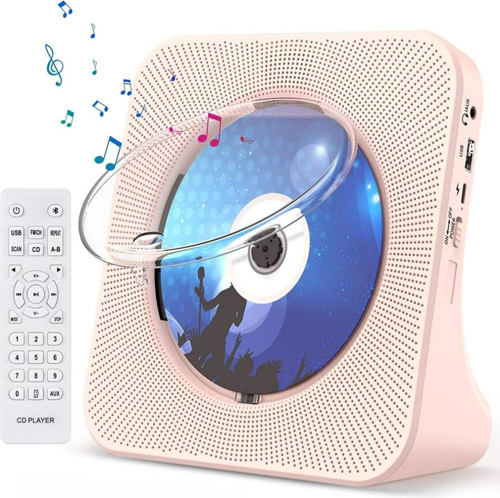 Cd player radio Portable CD Player Bluetooth FM Radio LED