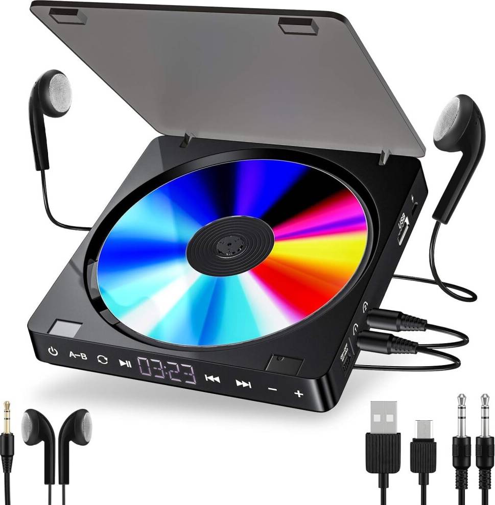 Portable Rechargeable MP3 CD Player