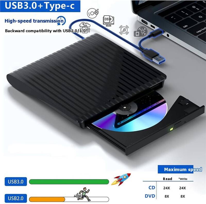 USB3.0 External Optical Drive Type-C