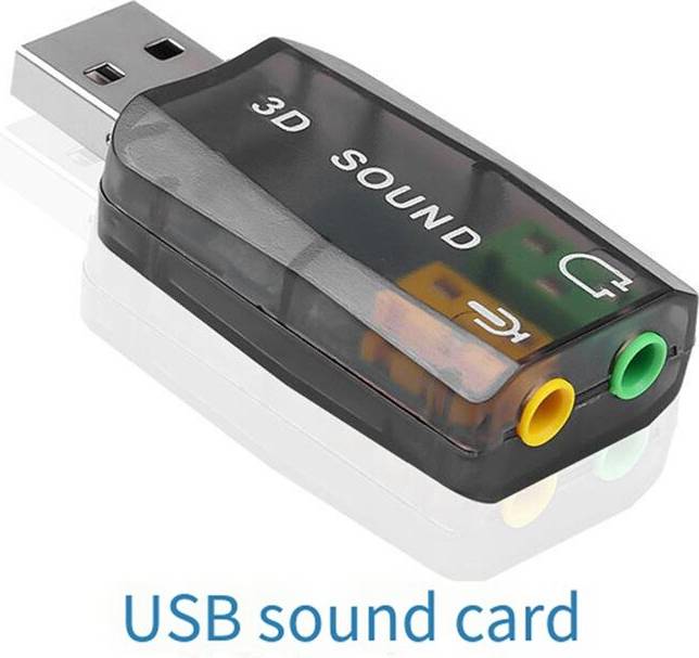 3X External USB Sound Card Adapter