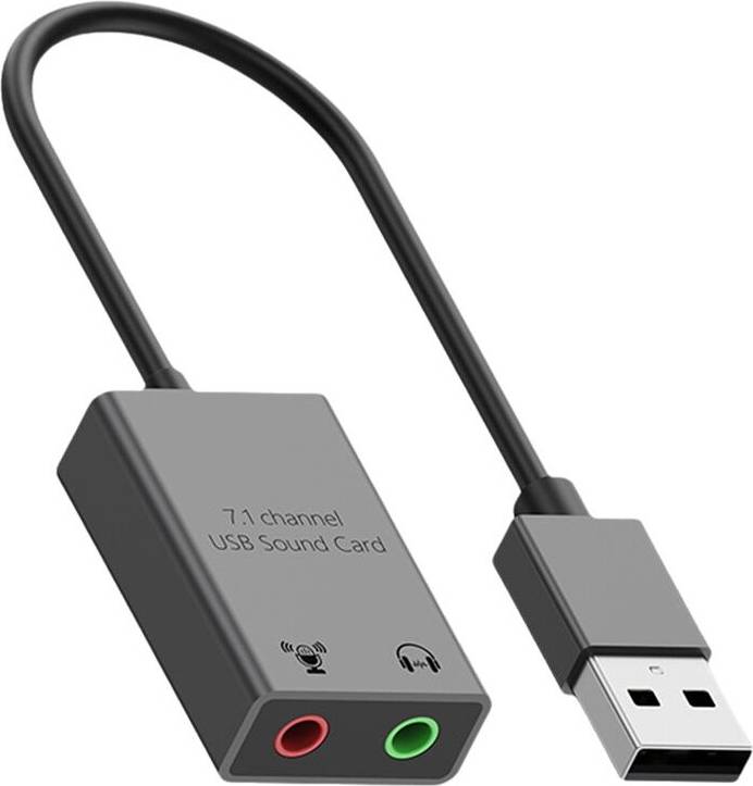 7.1 Channel Sound Card External USB Adapter