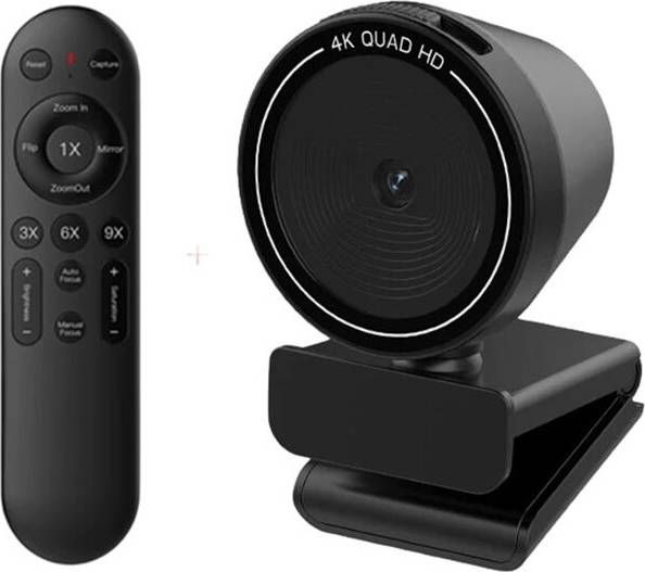 4K HD USB Webcam with Remote Control