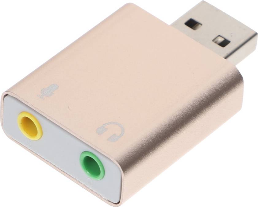 USB Audio Adapter 7.1 External Sound Card