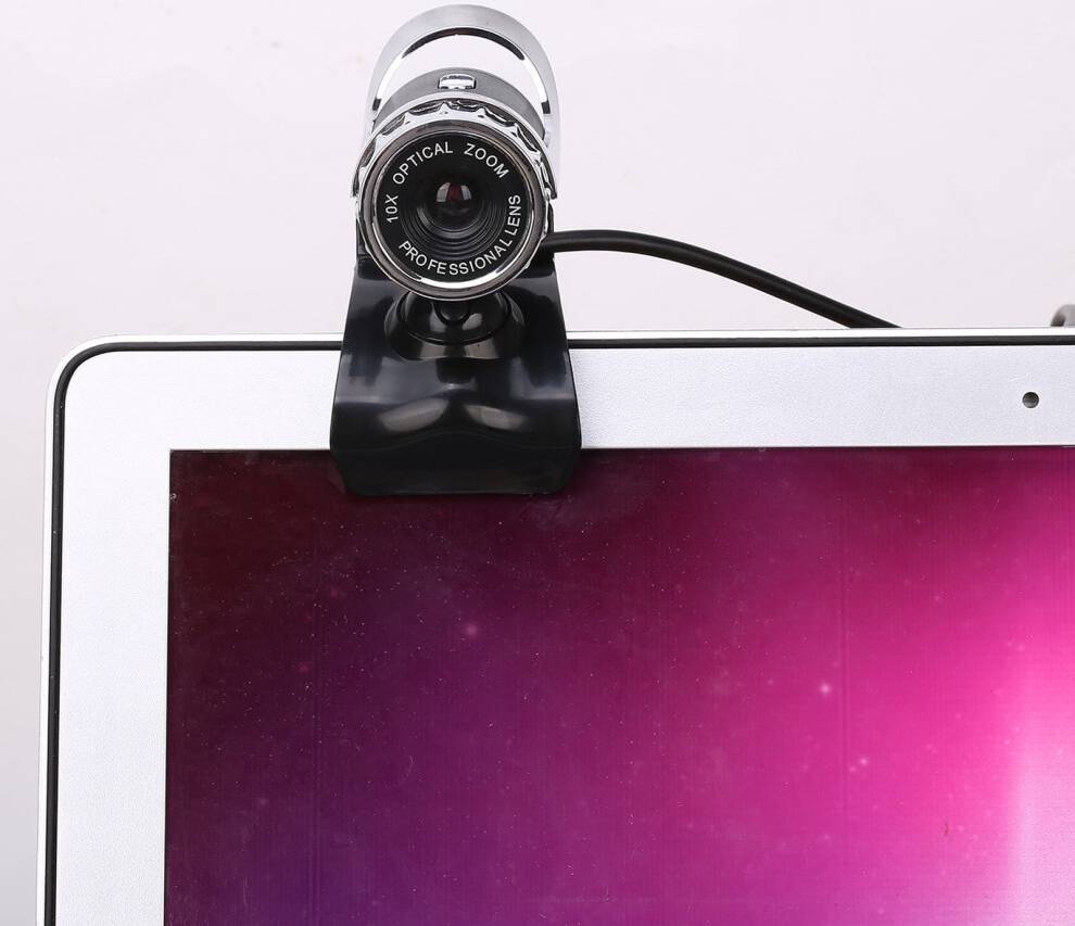 USB HD Webcam 5.0MP Adjustable Focus 360 Rotation