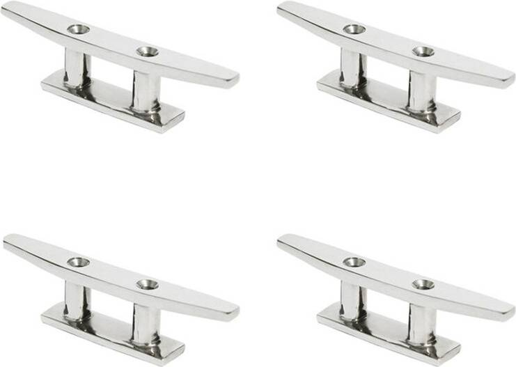 4 Pcs 8 Inch Open Base Boat Cleats