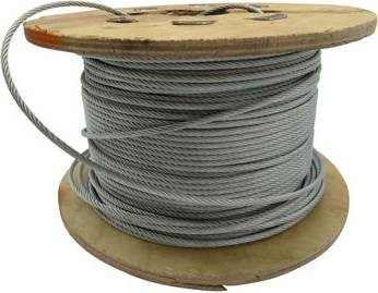 Galvanised Steel Wire Rope Cable 6mm 7x19