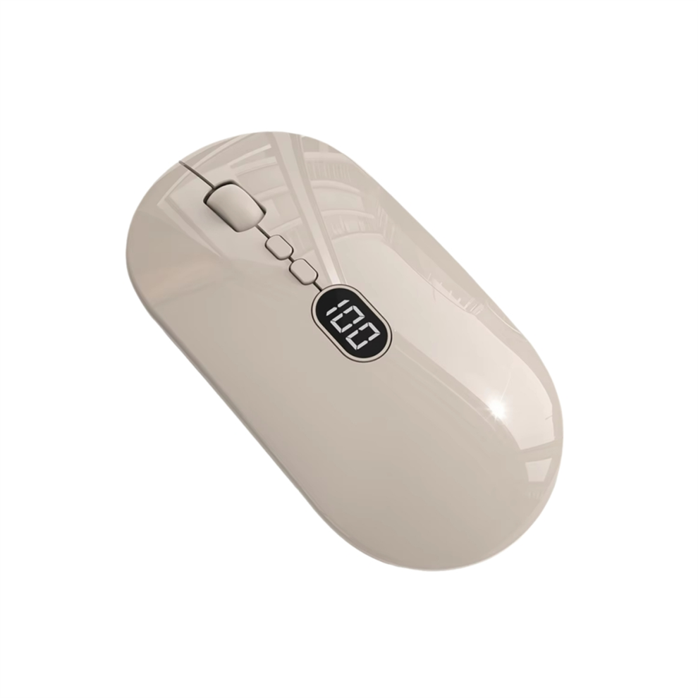 Wireless Computer Mouse with Battery Level Visible