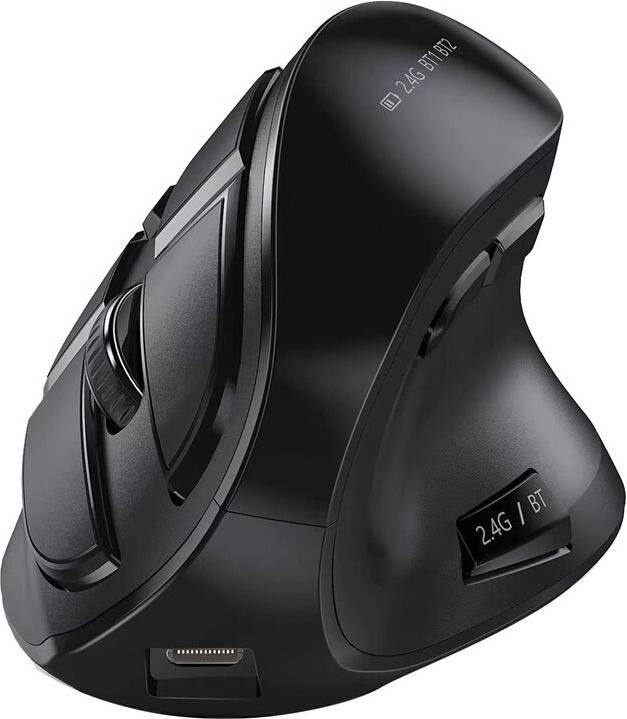 Vertical Wireless Rechargeable USB Mouse