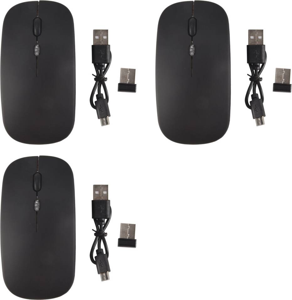Torribaly 3X Wireless 5.1 Mouse Ricaricabile LED