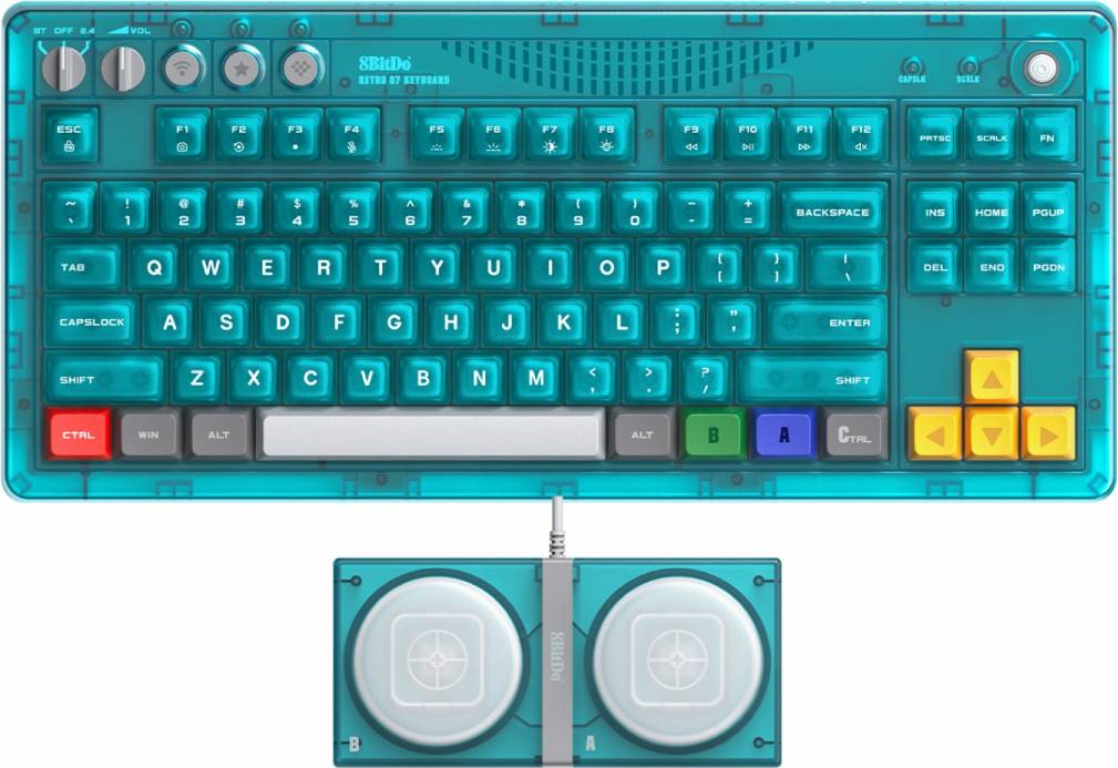 Gaming keyboard wireless 8Bitdo Retro Mechanical Keyboard Wireless