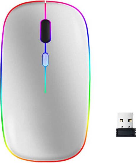 Wireless Computer Mouse RGB LED Bluetooth