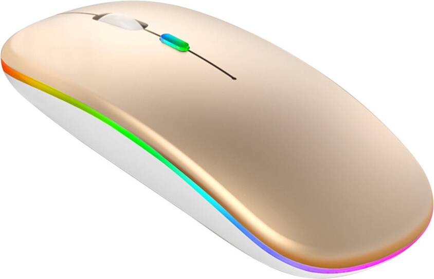 LED Wireless Mouse Slim Rechargeable Silent