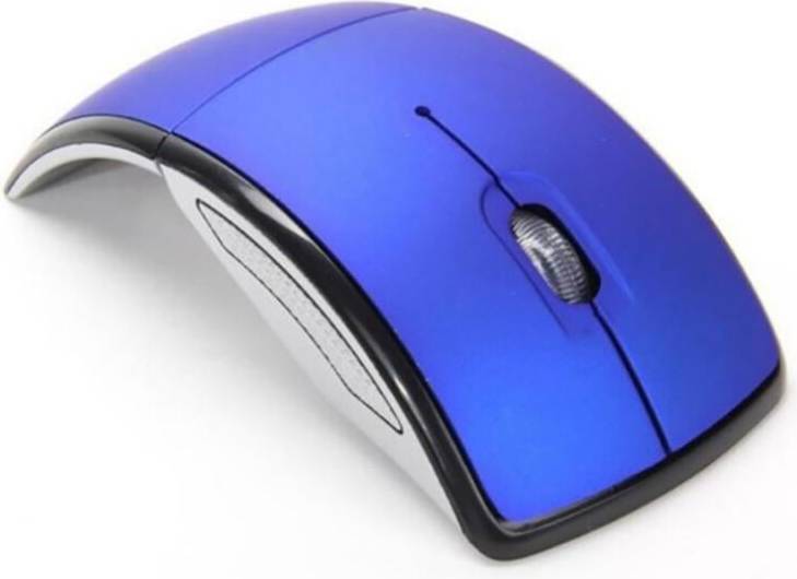 Wireless Optical Mouse 2.4GHz Foldable Blue