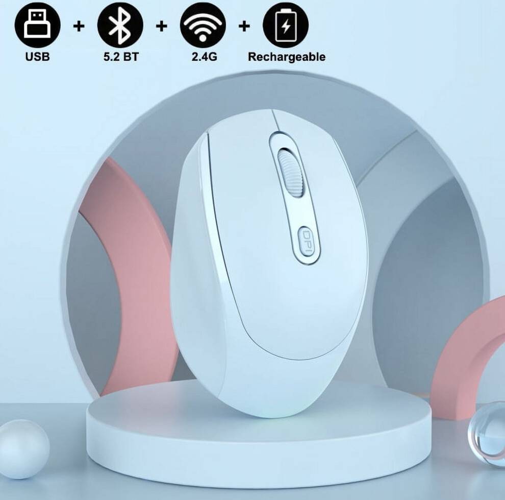 Rechargeable Bluetooth Wireless Mouse 2.4G