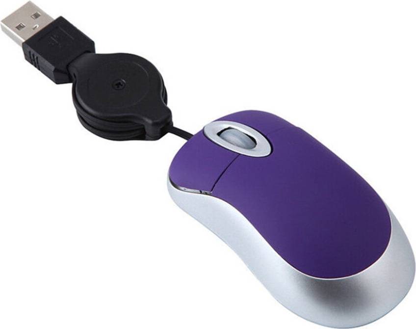 Retractable Mini Wired USB Mouse
