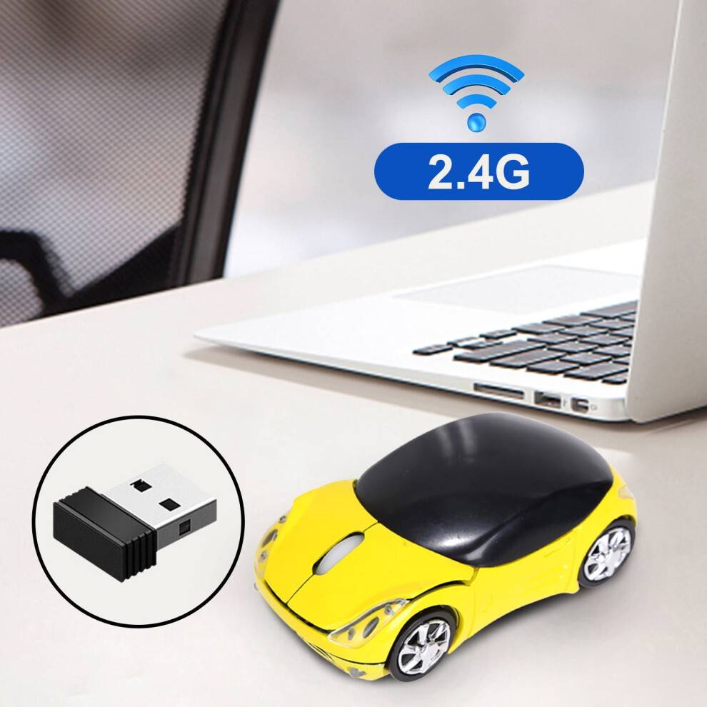2.4GHz Wireless Optical Mouse Car Shape