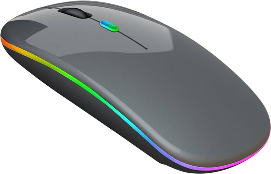 LED Wireless Mouse Slim Rechargeable Silent